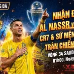Cristiano Ronaldo đầy quyết tâm bước ra sân Al-Awwal Park trong trận đấu quyết định ngôi vô địch giữa Al Nassr và Damac.
