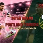 Ảnh bìa nhận định Inter Miami vs Portland Timbers với Lionel Messi tại Xoilac TV